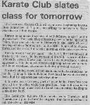Ad for second class - spring of 1976