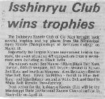 Isshinryu Club wins trophies - Belhaven tournament results 