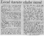 Local Karate Clubs Excel - Belhaven tournament results